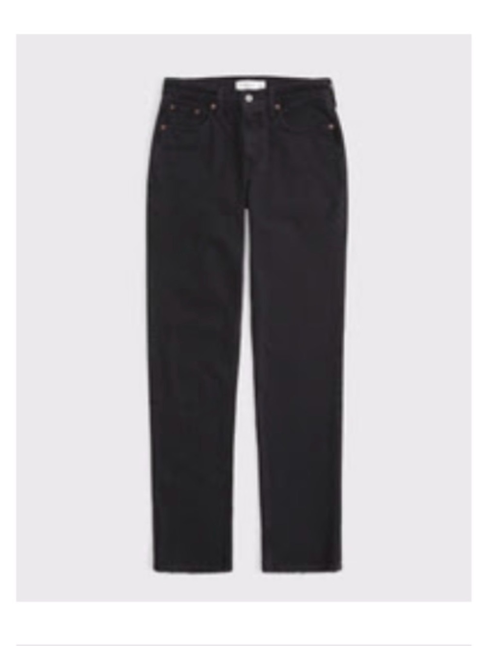 Abercrombie & fitch Curve Love Mid Rise 90s Straight Jean extra short